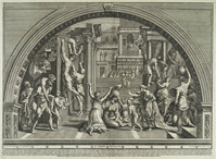 KG 00246
<br/>
Brand in de Borgo
<br/>
<em>Aquila, Francesco Faraone (ca. 1676-1740)</em>